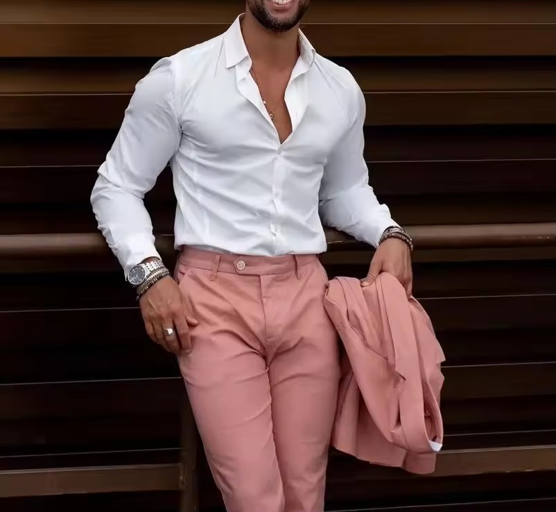 Men Formal Party Wear Outfit - 2026 Klasik Erkek İş Günlük Takım