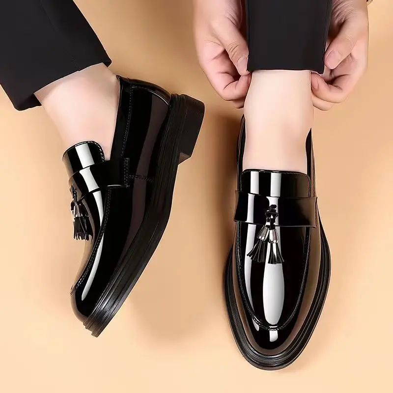 Men'S Used Formal Wear - Erkekler için siyah sosyal ayakkabı rahat