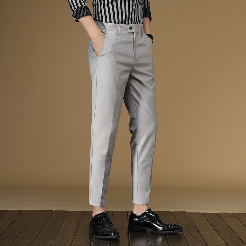 Men Formal Wear For Summer - Yaz Takım Elbise Pantolon Erkekler Kırmızı