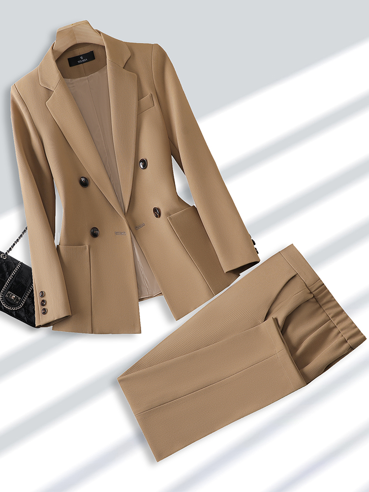 Men Formal Office Wear Shirts - Moda bayanlar takım elbise resmi kadın