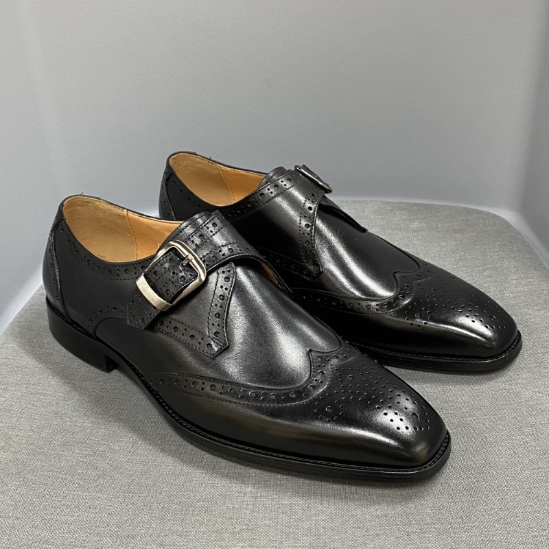 Men Formal Party Wear Outfit - Erkek Günlük Ayakkabıları Oyma Deri Tek