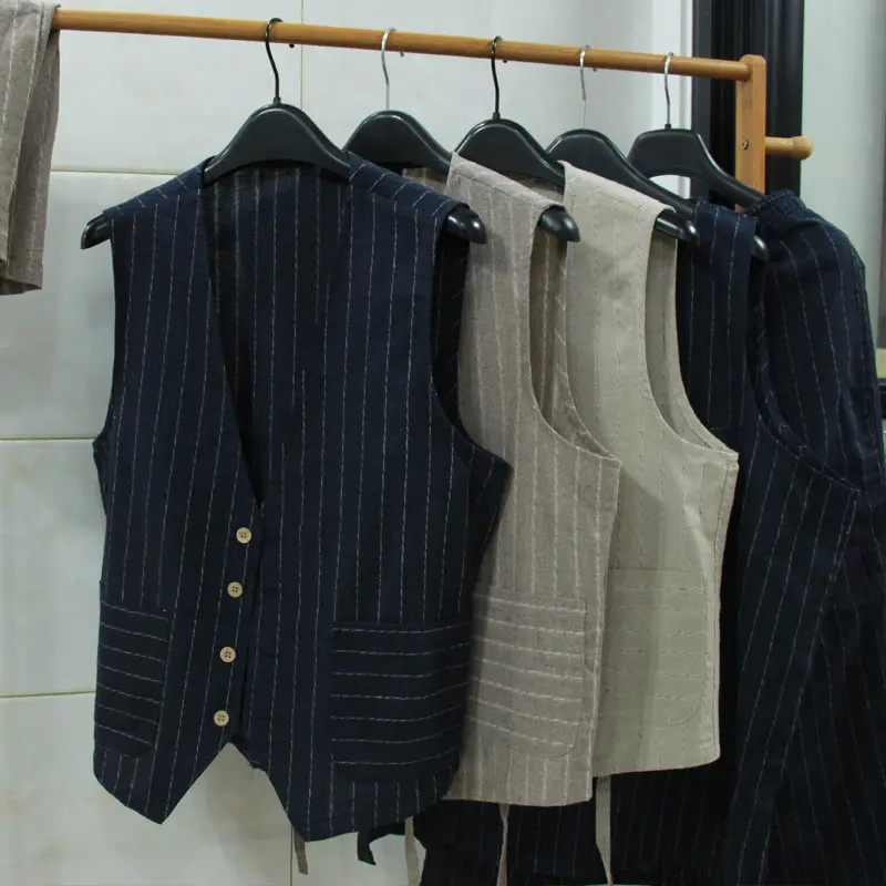 İngiliz Tarzı Keten Yelek Erke - Men Formal Wear For Summer incelemesi ve fiyatı