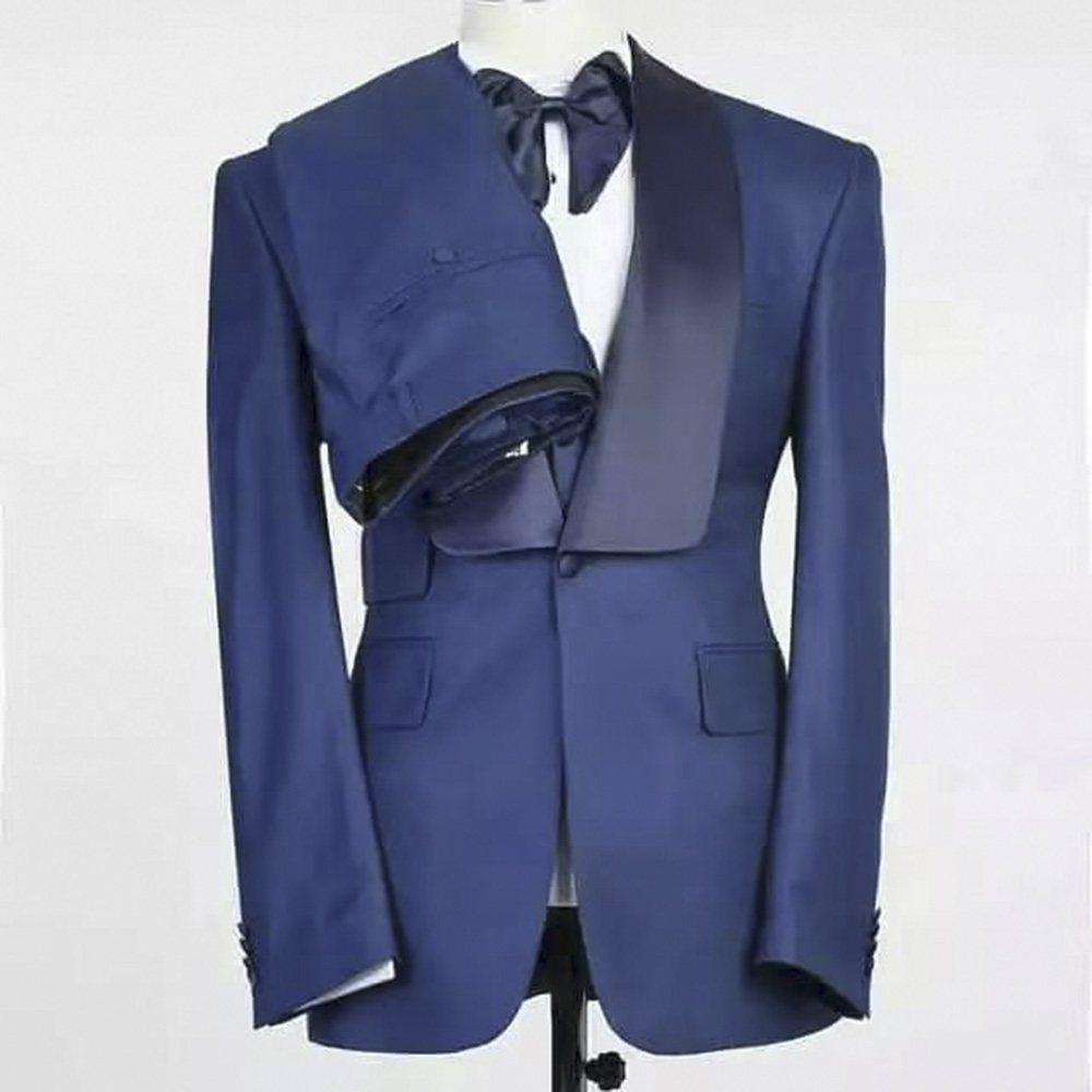 Mavi Ceket Takım Elbise Şal Ya - Men Formal Party Wear Outfit incelemesi ve fiyatı