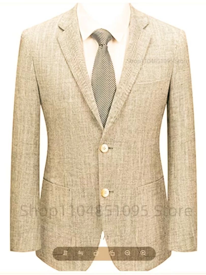 Erkek Slim Fit Keten Takım Elb - Men Formal Wear For Summer incelemesi ve fiyatı
