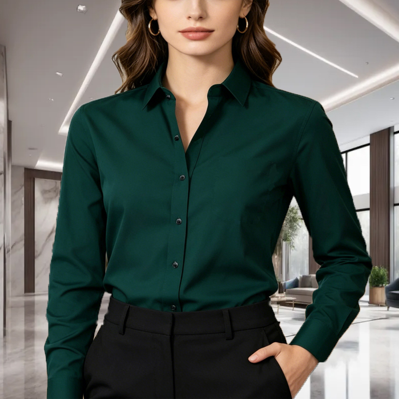 1 Adet Unisex Düz Renk Uzun Ko - Men Formal Office Wear Shirts incelemesi ve fiyatı