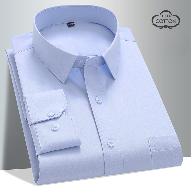 8XL %100 pamuklu uzun kollu ti - Men Formal Office Wear Shirts incelemesi ve fiyatı
