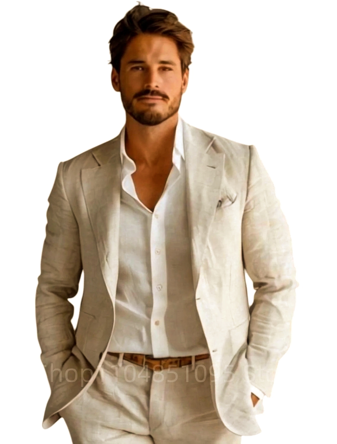 Mavi Slim Fit Erkek Keten Blaz - Men Formal Wear For Summer incelemesi ve fiyatı