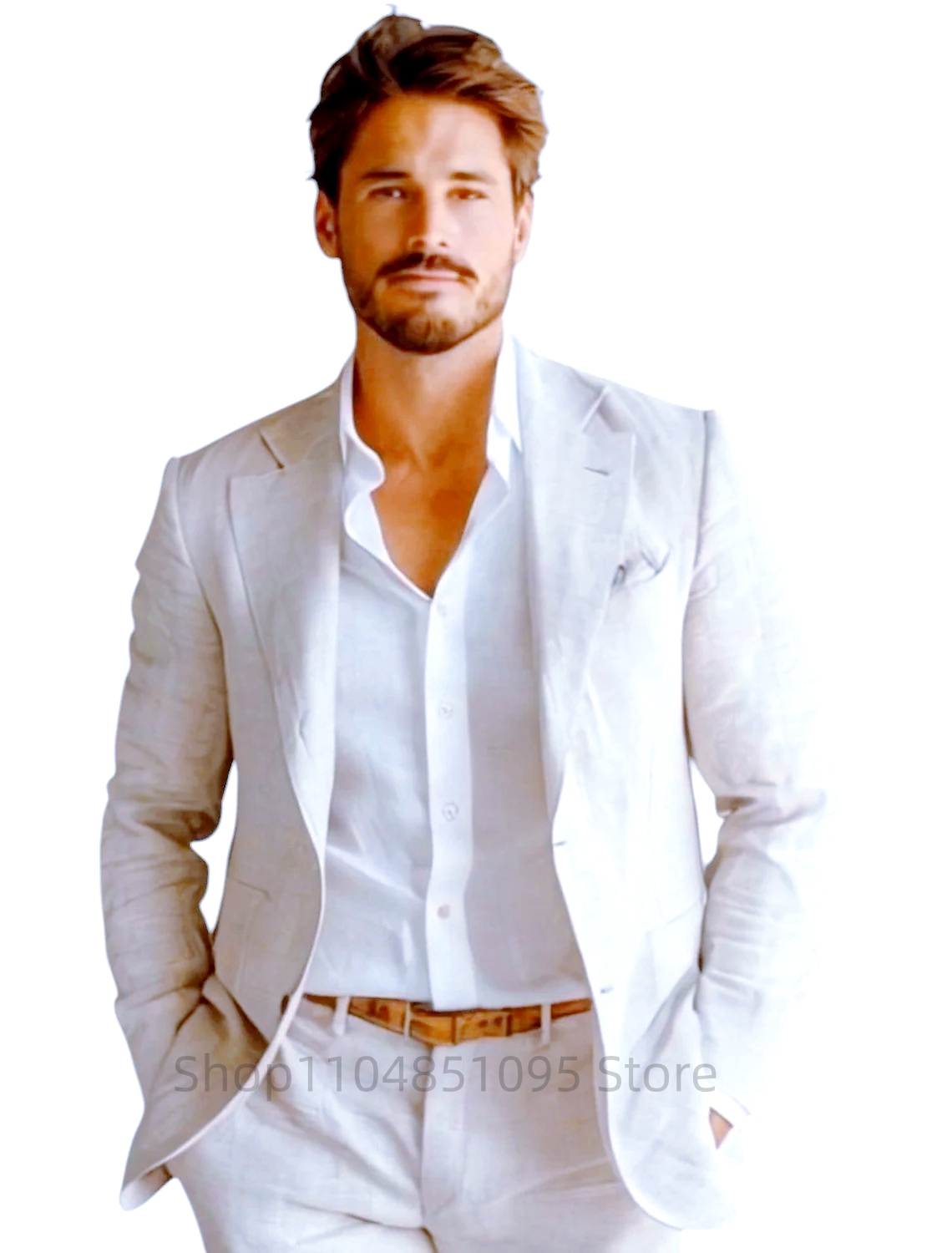 Mavi Slim Fit Erkek Keten Blaz - Men Formal Wear For Summer incelemesi ve fiyatı