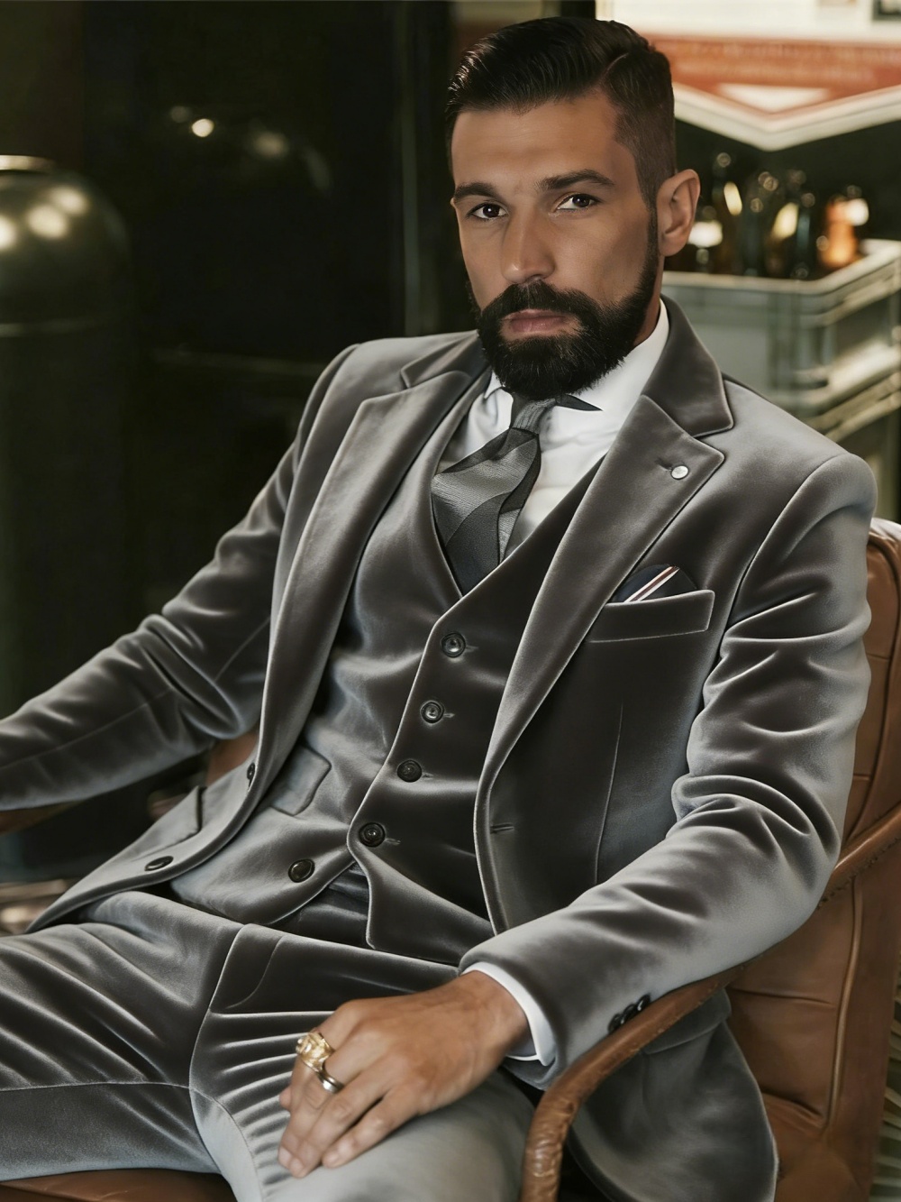 Erkek Kadife Takım Elbise 3 Pa - Men Formal Party Wear Outfit incelemesi ve fiyatı